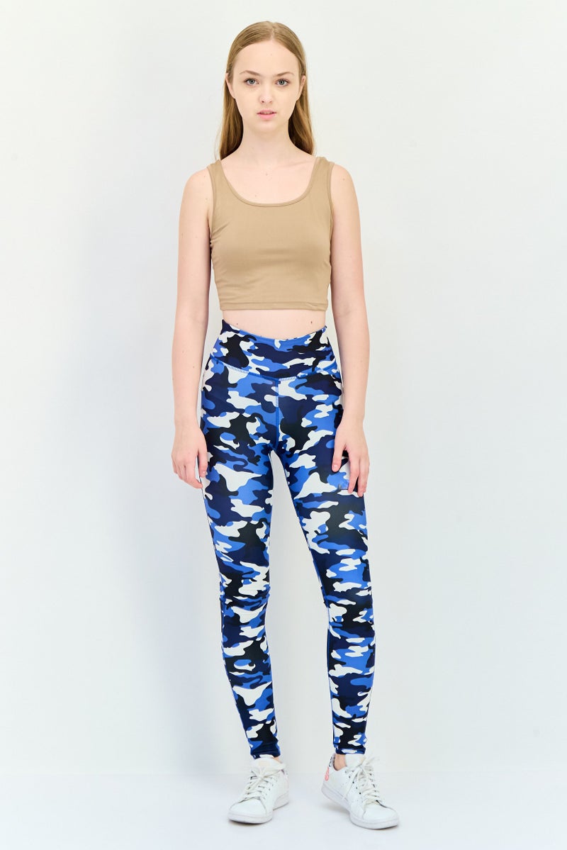 Reebok Women Sportswear Fit Training Leggings, Multicolor  - Image 4