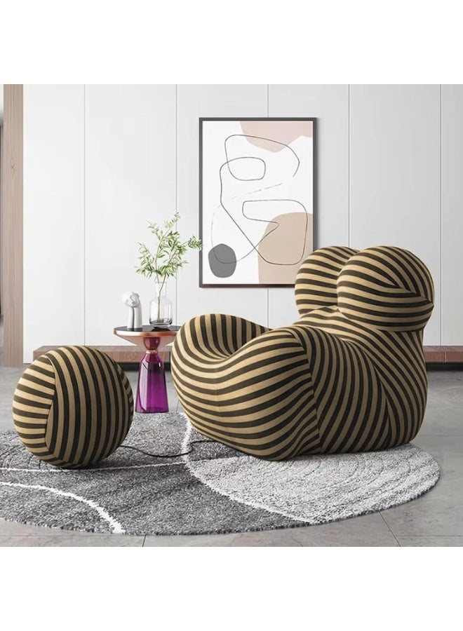 Generic Lazy Sofa, Mom's Embrace Accent Chair, Art Special-shaped Modern Luxury Lazy Recliner Hydrangea Chair, Stylish Spacious Space,for Livingroom or Office  - Image 1