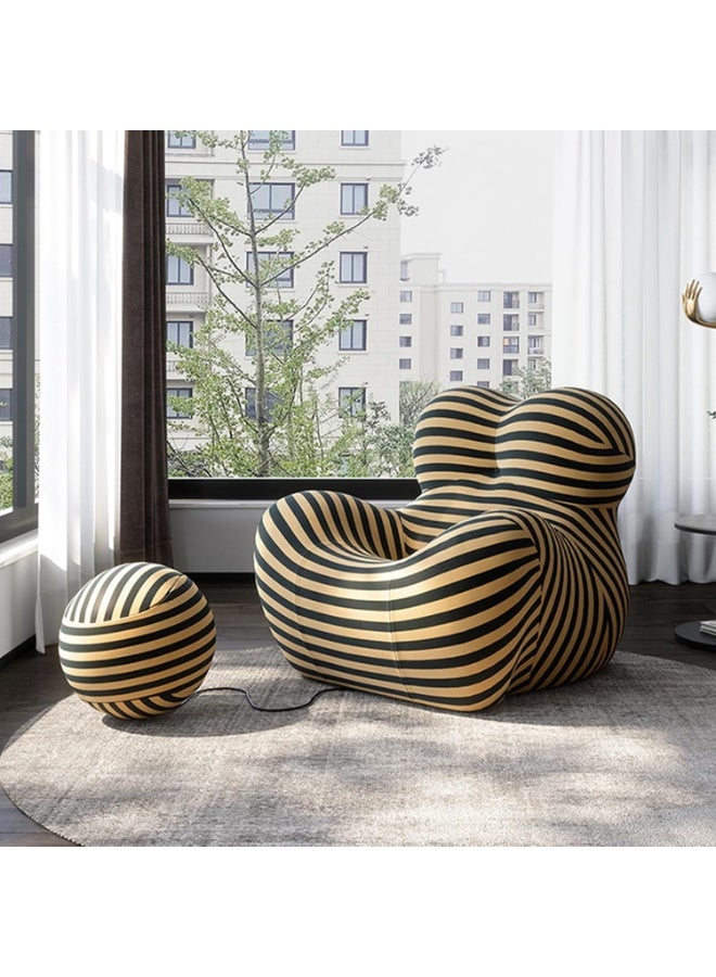 Generic Lazy Sofa, Mom's Embrace Accent Chair, Art Special-shaped Modern Luxury Lazy Recliner Hydrangea Chair, Stylish Spacious Space,for Livingroom or Office  - Image 5