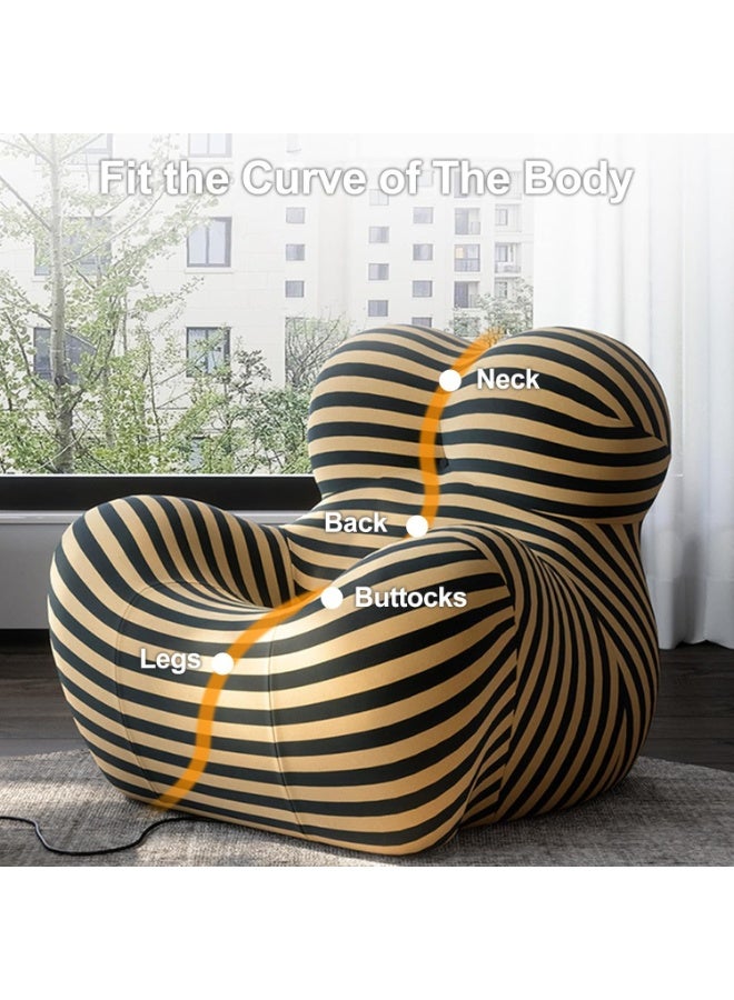 Generic Lazy Sofa, Mom's Embrace Accent Chair, Art Special-shaped Modern Luxury Lazy Recliner Hydrangea Chair, Stylish Spacious Space,for Livingroom or Office  - Image 2