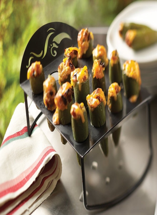 Outset Non-Stick Jalapeno Roaster, 6.25 x 11.5 x 2 inches, Black - Image 3
