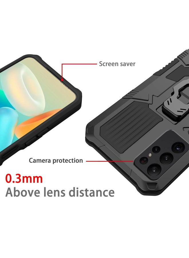 اس-توب جراب لهاتف Samsung Galaxy S23 Ultra 5G Armor Warrior مقاوم للصدمات من البولي كربونات + جراب هاتف TPU - Image 3