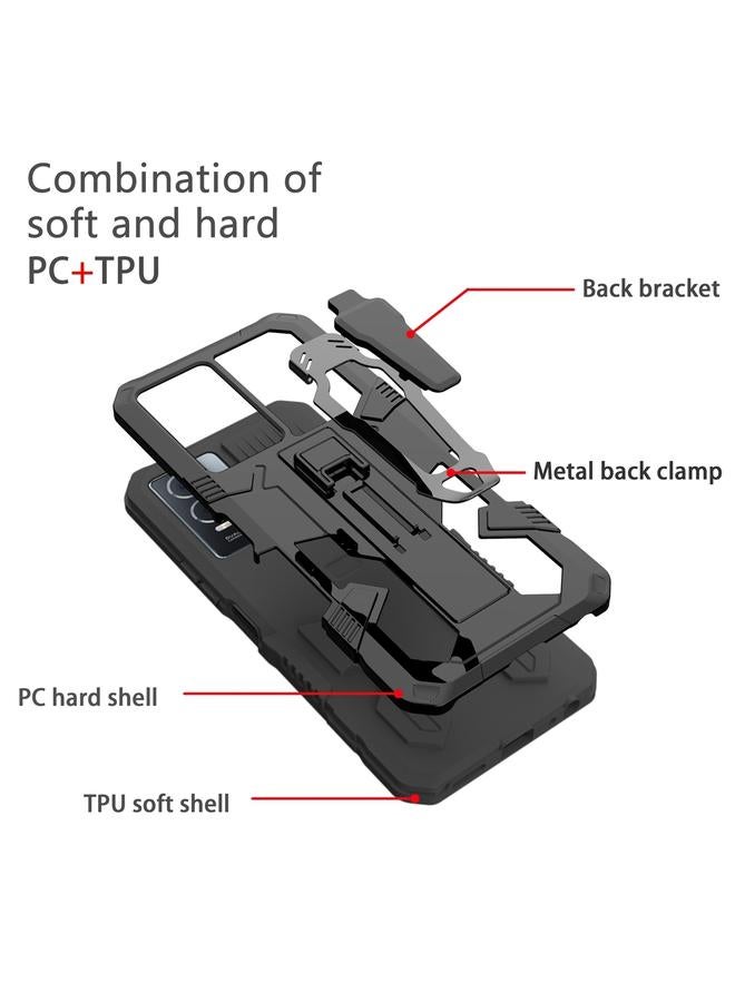 اس-توب جراب لهاتف Samsung Galaxy S23 Ultra 5G Armor Warrior مقاوم للصدمات من البولي كربونات + جراب هاتف TPU - Image 2