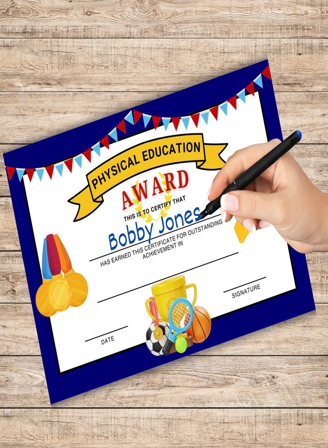 Lashicorn PE Award Physical Education Certificate 30pk 6x9” Sports End of Year Achievement Excellence in Sports School Teacher for Students - Image 4