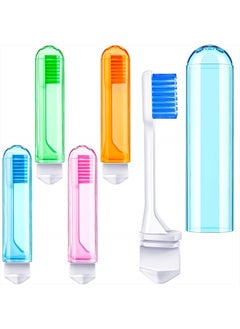 Patelai Travel Toothbrush Bulk Folding Mini Toothbrush with Toothbrush Case Soft Potable Travel Size Toothbrush Individually Wrapped Small Toothbrush for Travel Camping School(Bright Color, 8 Pieces)  - Image 1