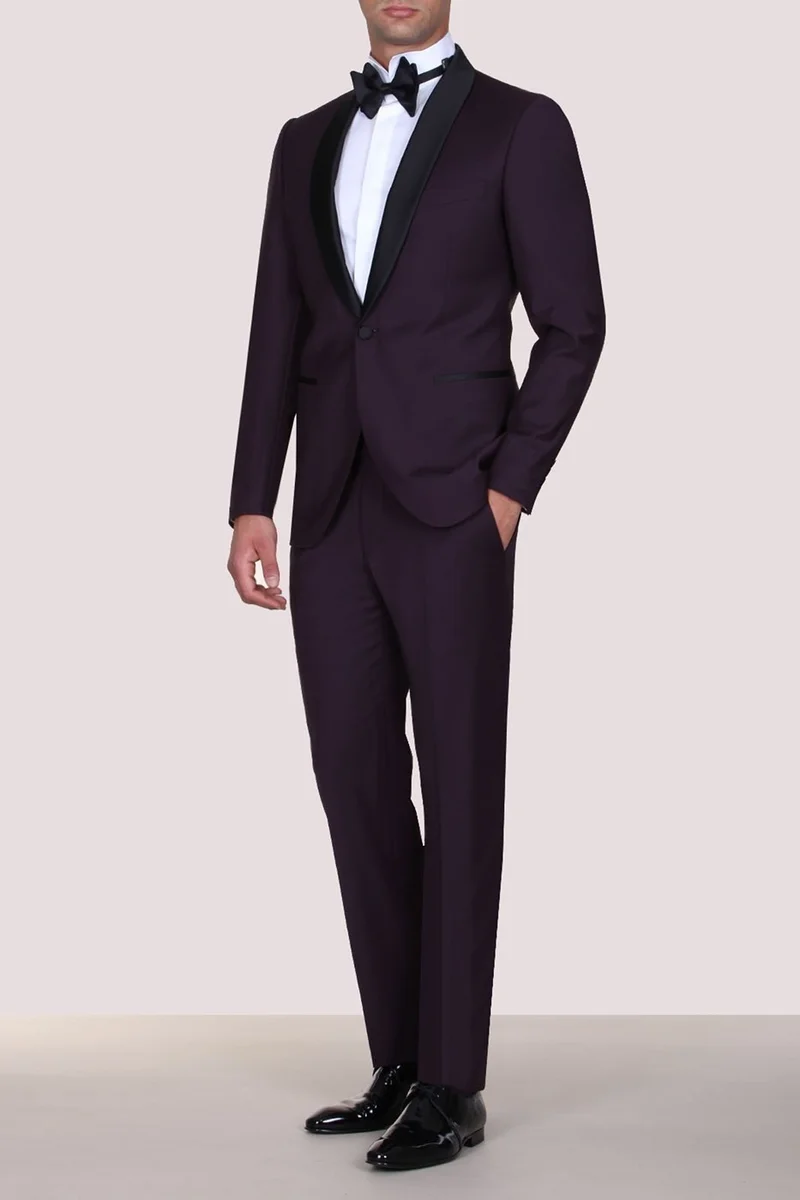 كيب KİP Slim Fit Pleated Shawl Collar Tuxedo Suit