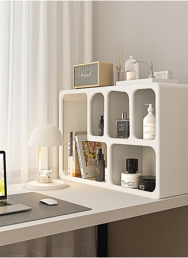 Tanwer Cream Feng Shui Cup Storage Rack Bedroom Desktop Storage Cabinet Storage Cabinet Kitchen Tea Room Organizing Storage Rack 59.8 * 40 * 20cm  - Image 1