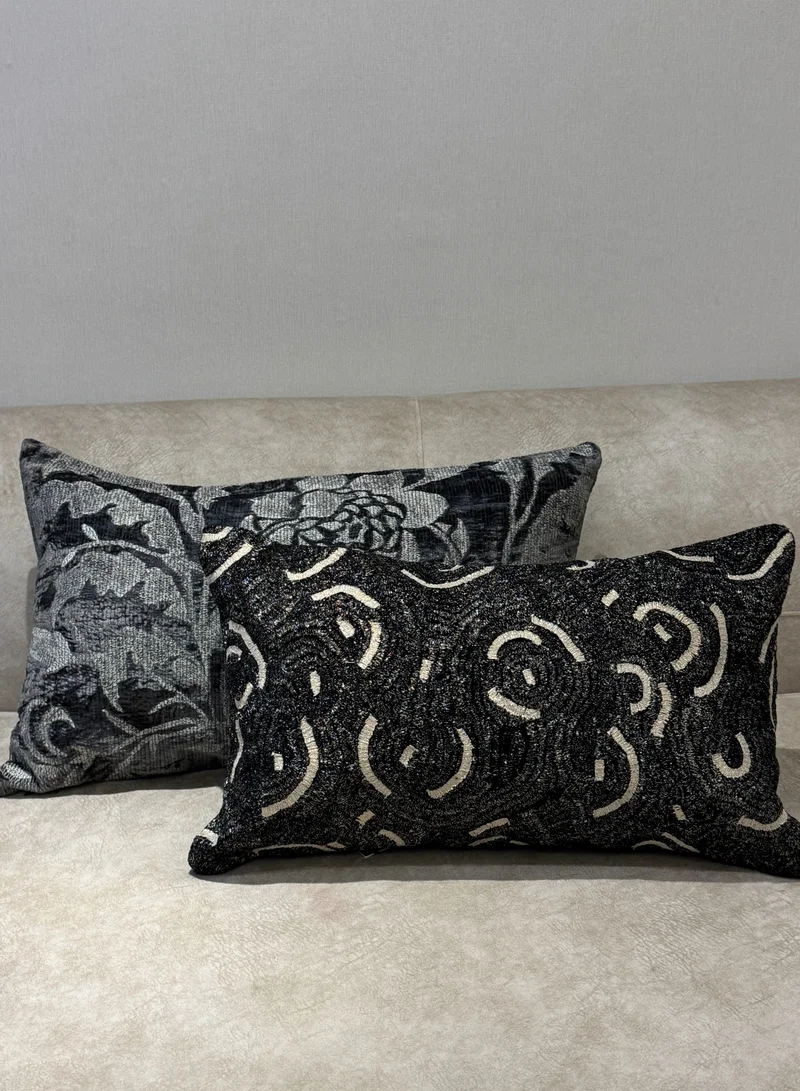 Tohfa Luxe Circular Stitch Decorative Cushion with filler