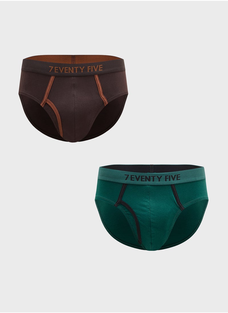 Seventy Five Basics Pack Of 2 Briefs  - Image 1