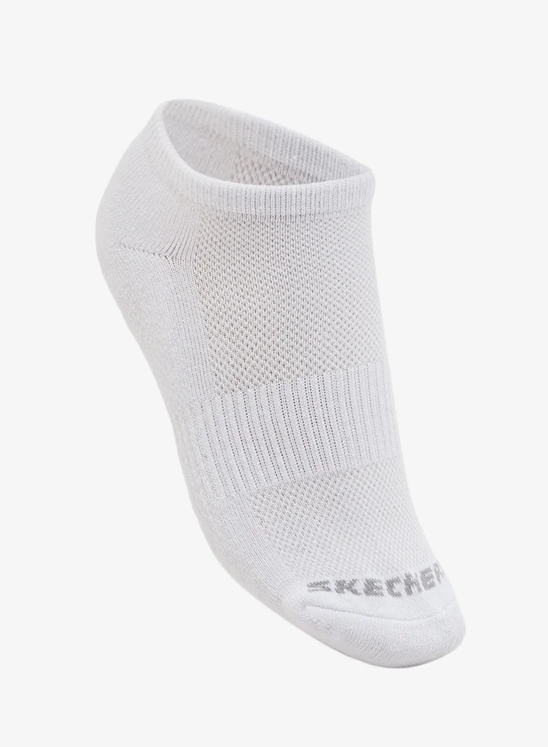 SKECHERS  3 Pack Terry No Show Socks  | Best Price UAE