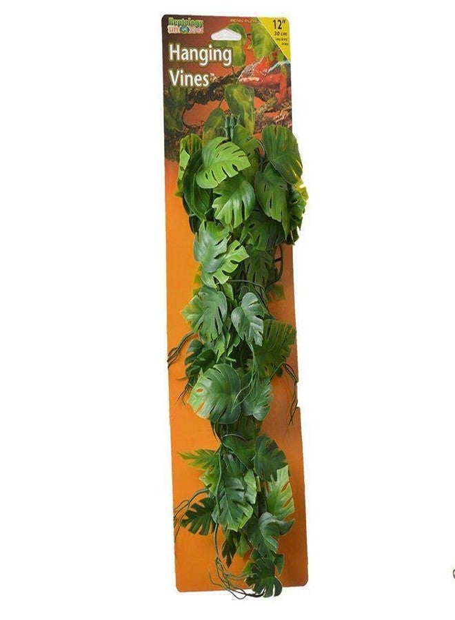Penn-Plax Reptology Decorative Hanging Terrarium Plant Vines for Reptiles and Amphibians – 12” Length – Green