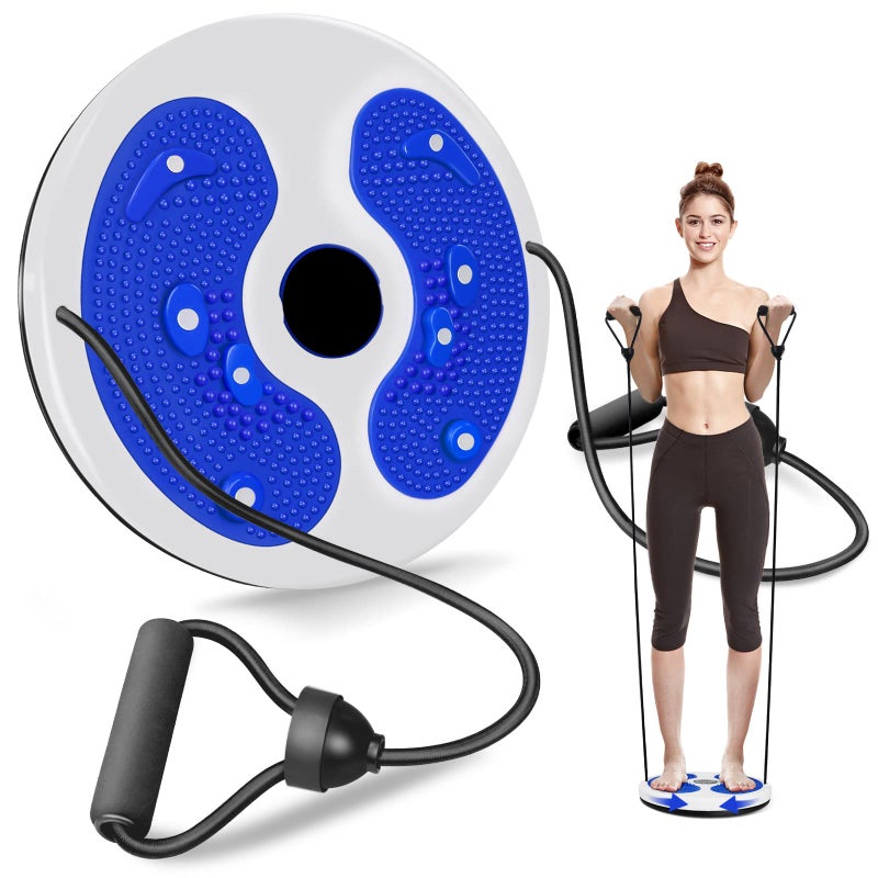 MAIKEHIGH MAIKEHIGH Waist Twist Disc, Waist Slimming Balance Rotating Disc Multi-functional Twist Board Exercise with Massage Foot Sole- Home Aerobic Fitness Gym Equipment  - Image 1
