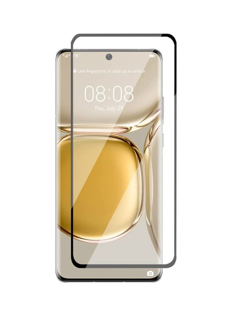 Screen Protector compatible with Huawei P50 Pro Tempered Glass, 3D Curved Full Glue, (Full Screen Coverage), Touch Sensitive, Anti Scratch, HD Clear, Case Friendly - Image 3