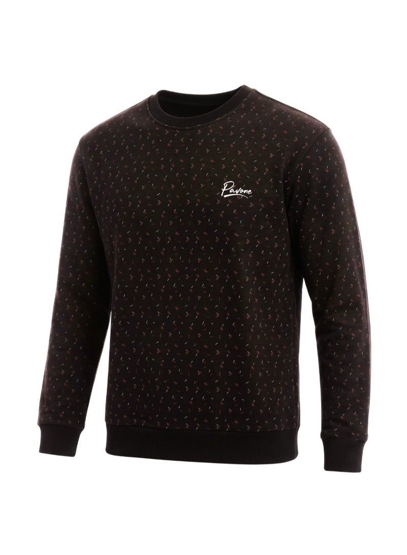 بافون Black Crew Neck Slip On Sweatshirt - Image 2