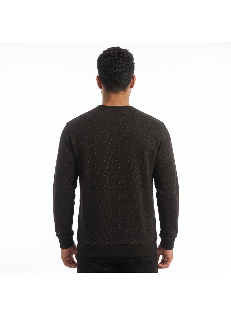بافون Black Crew Neck Slip On Sweatshirt - Image 5
