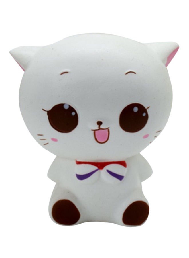 إسكدنيا لعبة إسفجية بتصميم قطة مُزينة بعقدة مربوطة - Image 1