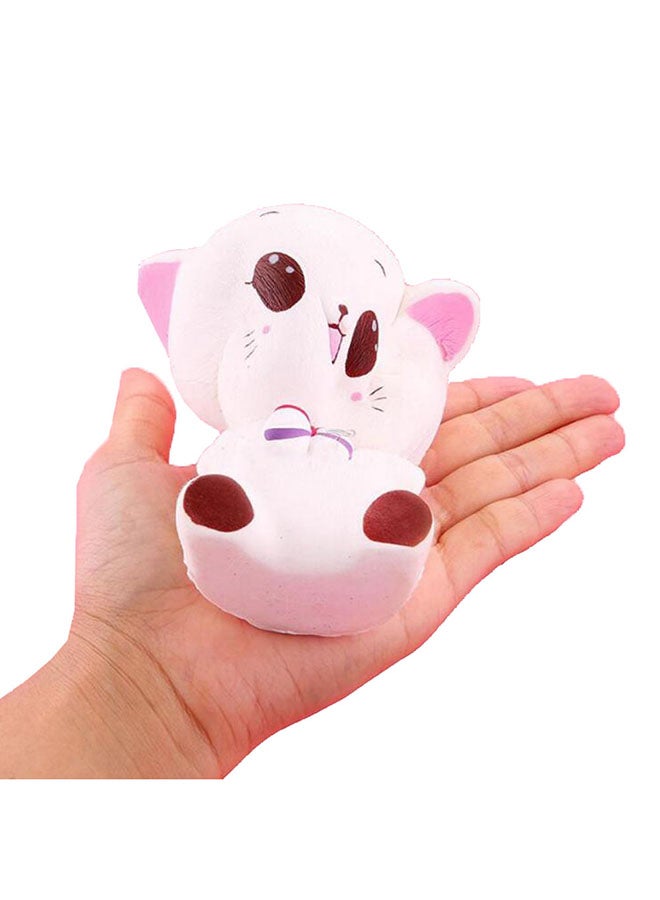 إسكدنيا لعبة إسفجية بتصميم قطة مُزينة بعقدة مربوطة - Image 3