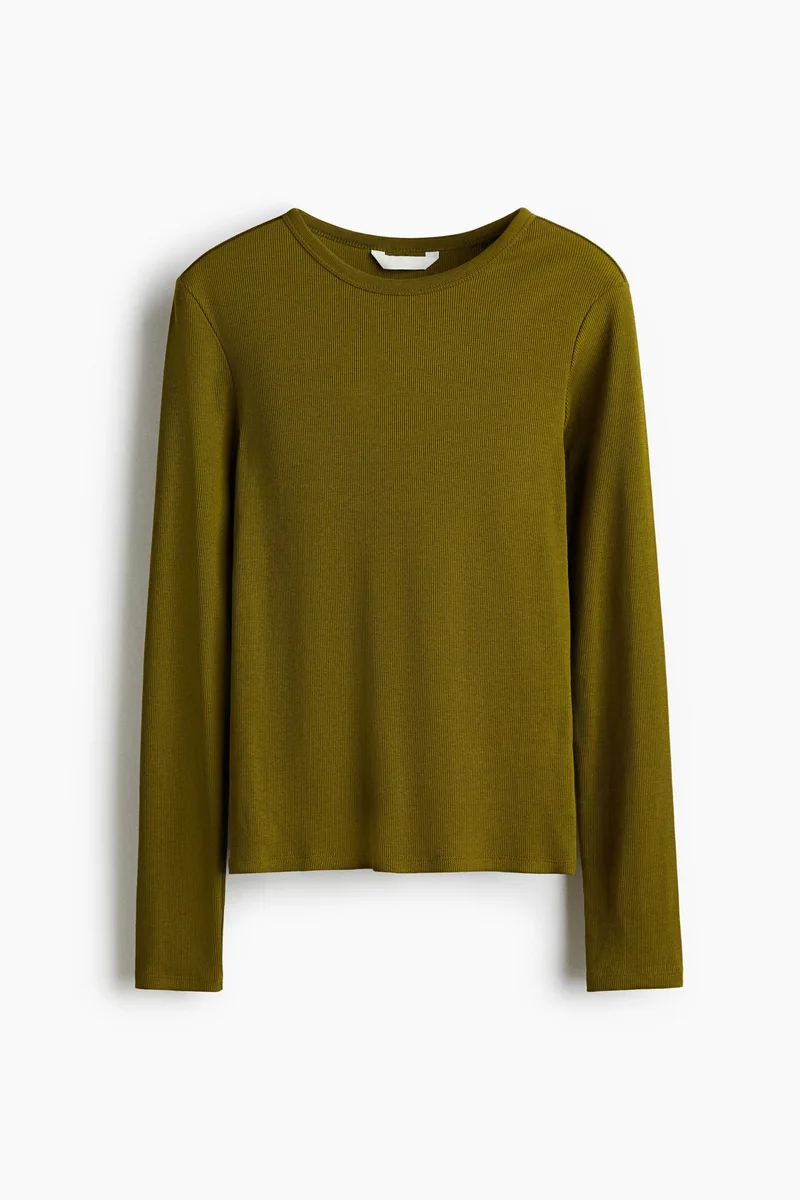 H&M Ribbed cotton top