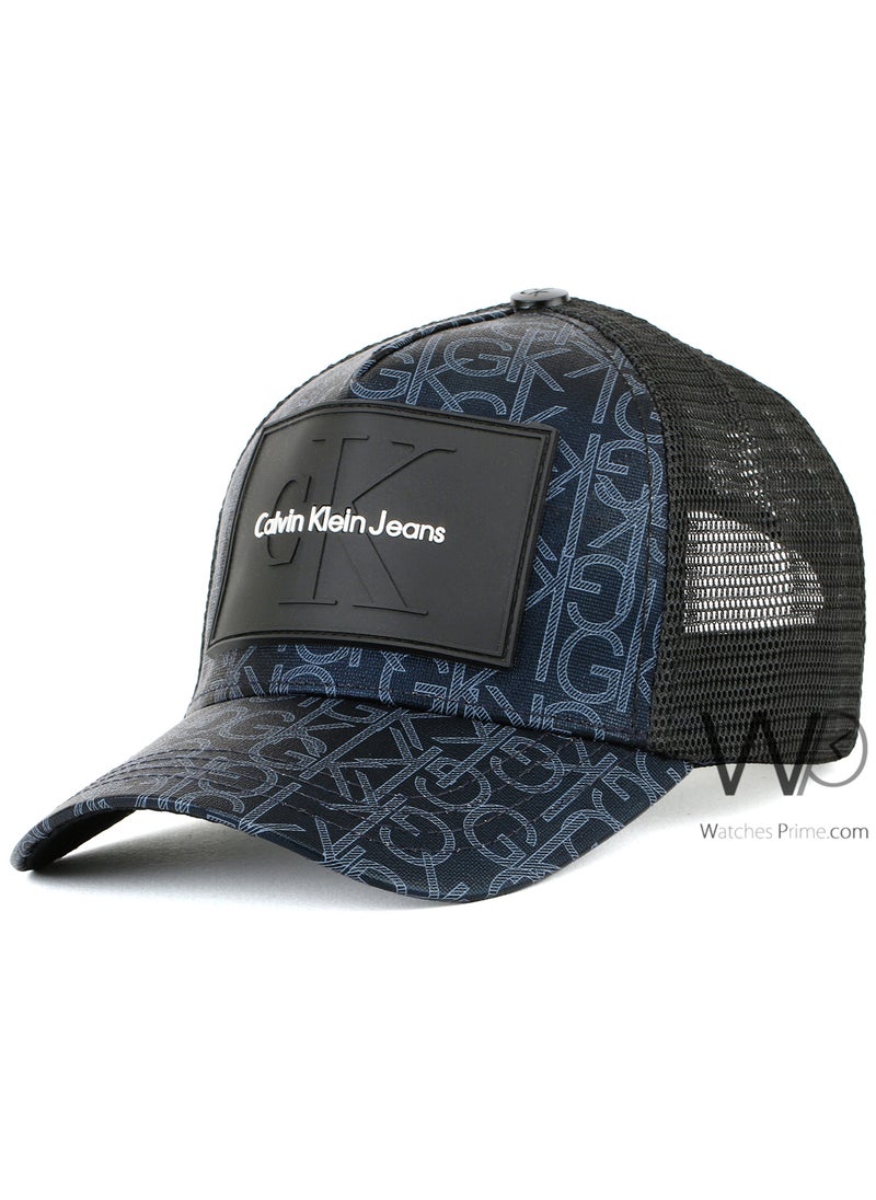 Calvin Klein Jeans Calvin Klein Jeans CK Trucker Mesh Cap Navy Blue Color Cotton Hat For Men  - Image 1