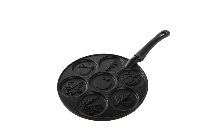 NORDIC WARE Nordic Ware Autumn Leaves Pancake Pan Black 