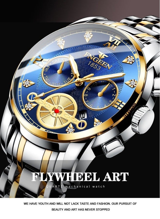 FNGEEN Luxury Men'Watches Fashion 30M Waterproof Sport Man Watch Diamond Wristwatch - Image 3