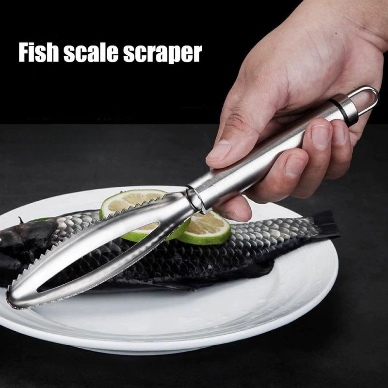 Stainless Steel Fish Scale Remover With Ergonomic Handle For Home Kitchen Use - Image 5