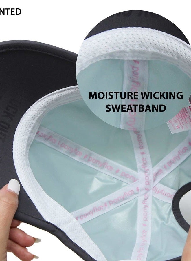 Ponyflo Active Ponytail Hat - Ponytail Caps for Women, Running Hat for Women, Curly Hair Ponytail Hat, Womens Ponytail Hats for Gym Mint - Image 5