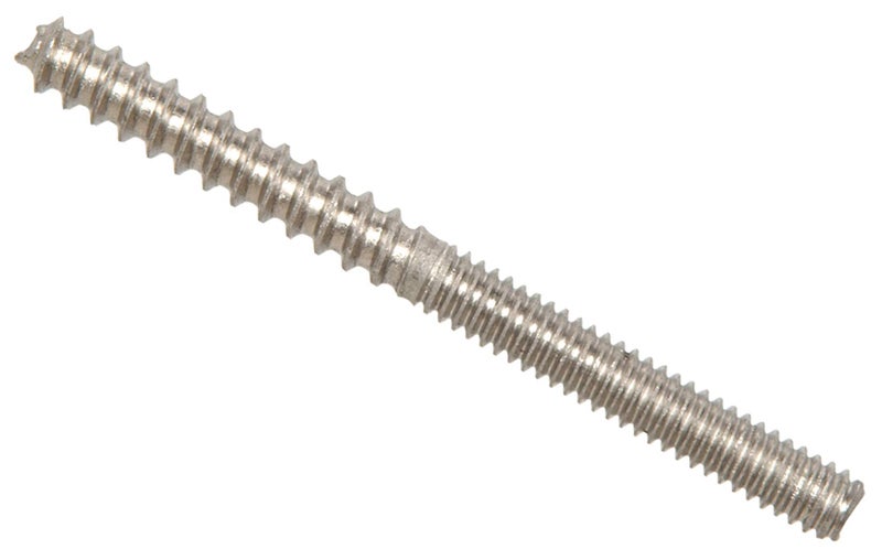 Hillman 44954 3816 x 4Inch Stainless Steel Hanger Bolts 6Pack