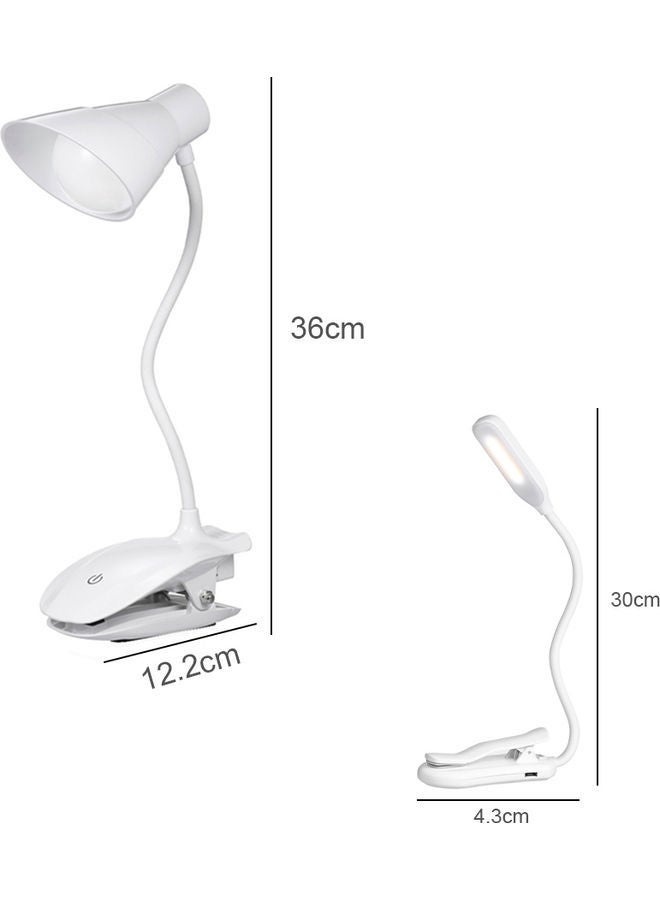 نيبمينينت مصباح قراءة بإضاءة LED ومشبك للتثبيت أبيض  - Image 4