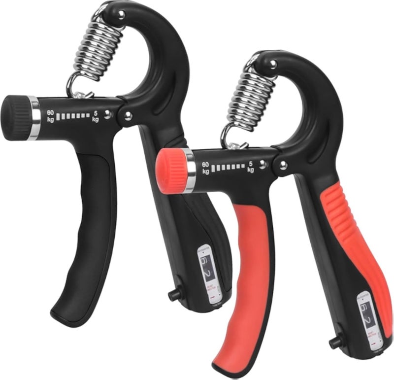 Strength Workout Tool for Enhancing Hand Grips with Counter, Hand and Forearm Training Tool, Resistant and Adjustable (10-60kg), Perfect for Musicians, Athletes, Hand Rehabilitation Tool (2)