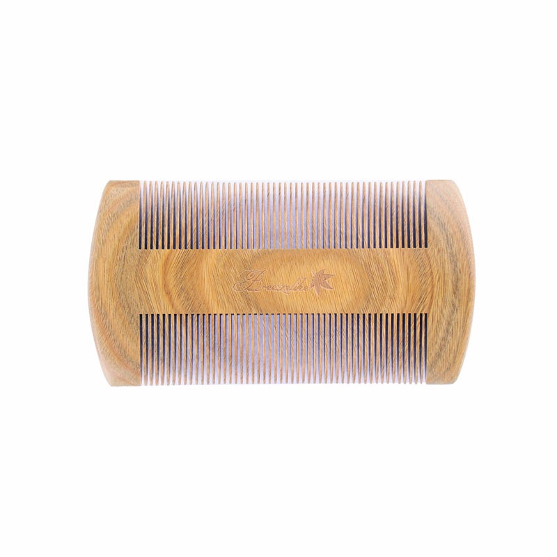 Sandalwood Hair and Beard Comb  No Static Double Side Natural Wooden Fine Tooth Comb for Men Women and Kids