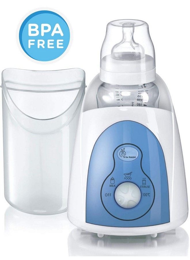 R for Rabbit - Hot Bot 5 In 1 Electric Baby Bottle Warmer & Sterilizer Electric Baby Milk Food & Water Heater With Lcd Temperature (White) - Image 1