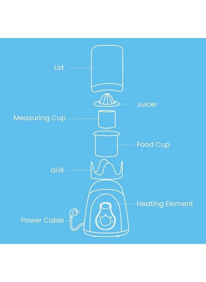 R for Rabbit - Hot Bot 5 In 1 Electric Baby Bottle Warmer & Sterilizer Electric Baby Milk Food & Water Heater With Lcd Temperature (White) - Image 1