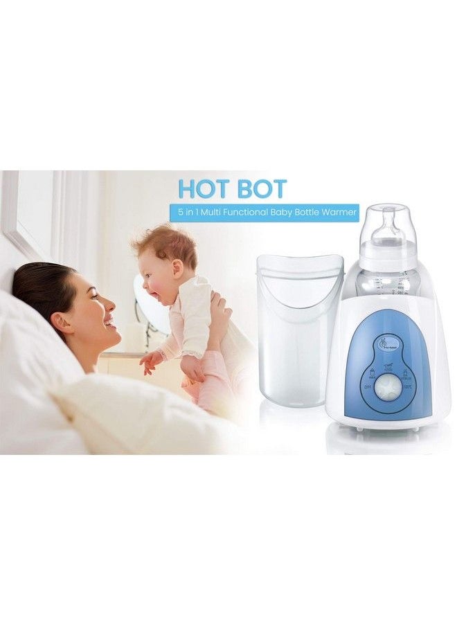 R for Rabbit - Hot Bot 5 In 1 Electric Baby Bottle Warmer & Sterilizer Electric Baby Milk Food & Water Heater With Lcd Temperature (White) - Image 1