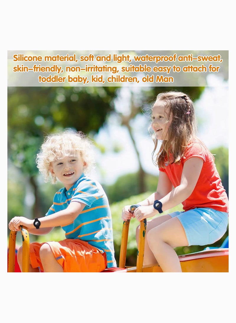 Colorful Waterproof Silicone Wristband for AirTag Compatible with Apple AirTag Ideal for Kids Toddlers and Elders 6 Pack - Image 4