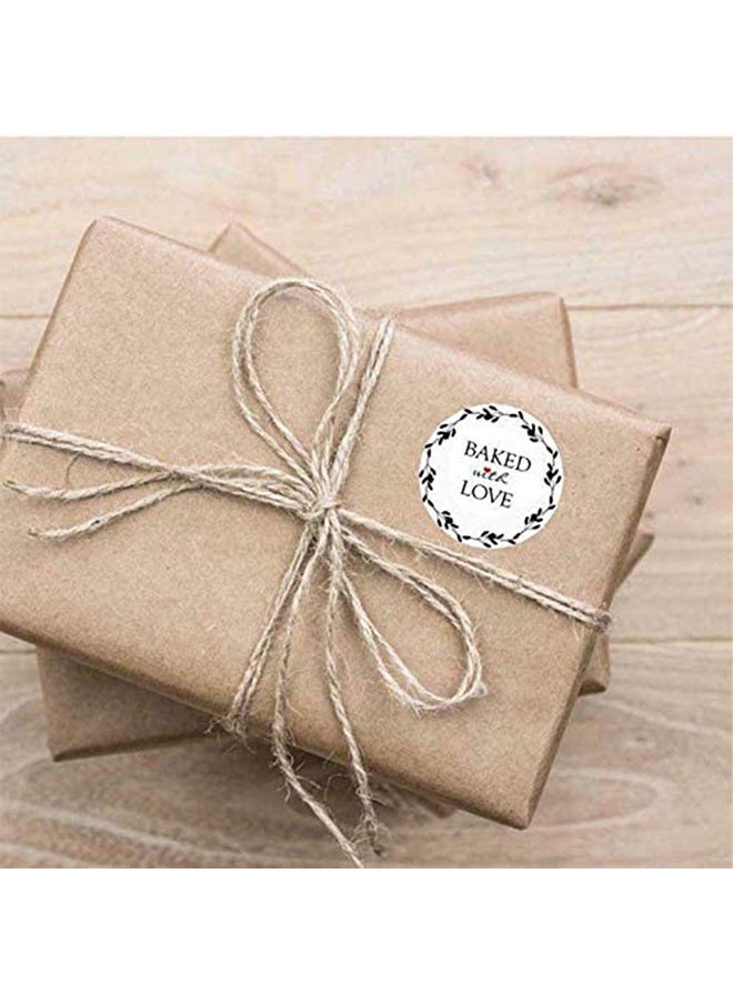 Wownect Baked with Love Sticker Round 1inch1000 Stickers Labels For Envelope Seals Packing Seals cards Gift Boxes Shopping Bags Bouquets Cardboard Decoration  - Image 3