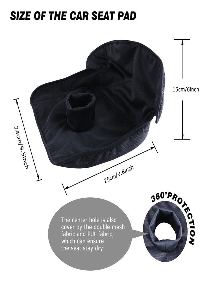 Hi Sprout Piddle Pads, Multi-use and Leak Free Lines for Baby Stroller, High Chair & Car Seat, Waterproof Toilet Training Seat Covers for Toddles (Black (2 Pack)) - Image 3