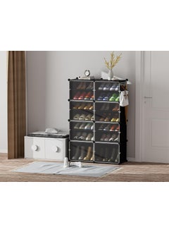 HOMIDEC Shoe Rack, 8 Tier Shoe Storage Cabinet 32 Pair Plastic Shoe Shelves Organizer for Closet Hallway Bedroom Entryway  - Image 2