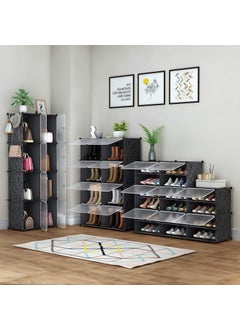 HOMIDEC Shoe Rack, 8 Tier Shoe Storage Cabinet 32 Pair Plastic Shoe Shelves Organizer for Closet Hallway Bedroom Entryway  - Image 4