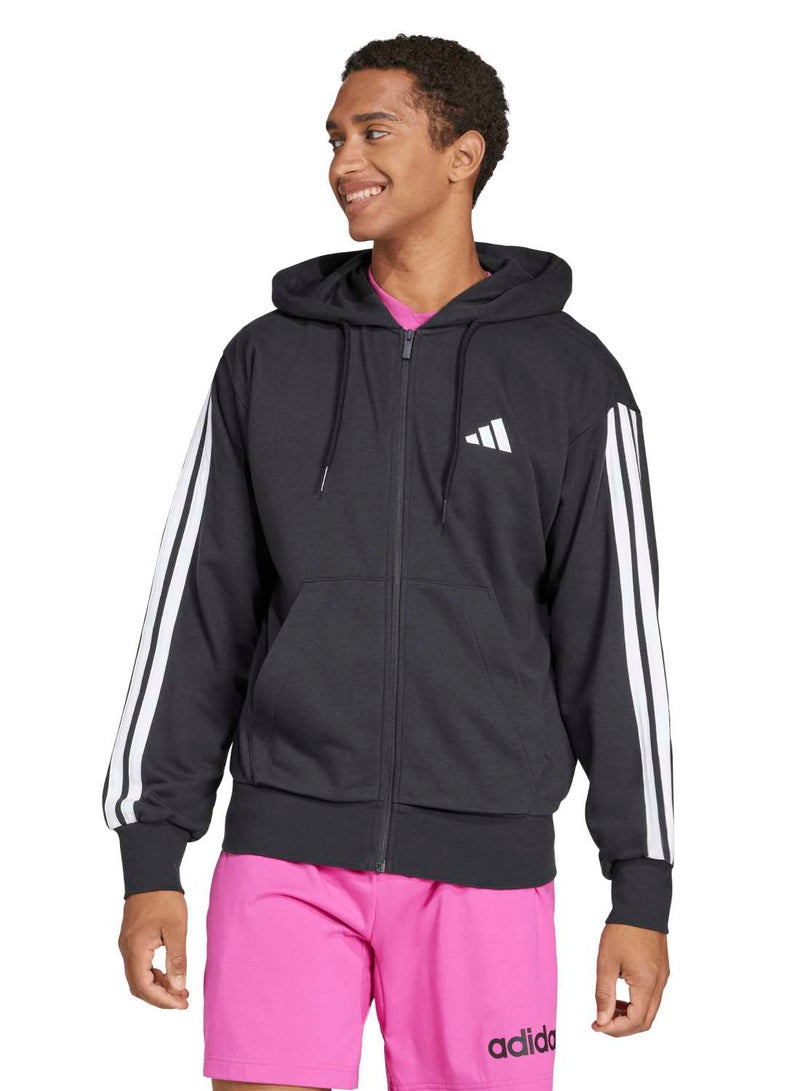 Adidas Essentials Three Stripes French Terry Fullzip Hoodie - Image 1