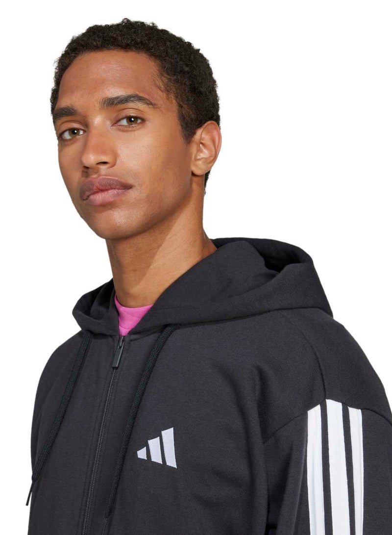 Adidas Essentials Three Stripes French Terry Fullzip Hoodie - Image 4
