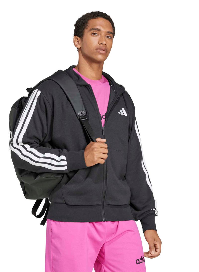 Adidas Essentials Three Stripes French Terry Fullzip Hoodie - Image 3