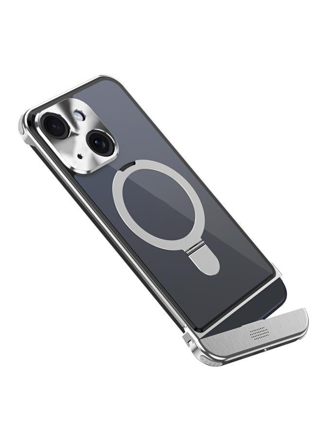 S-TOP Case For iPhone 13 Metal Scissor Design Aroma MagSafe Ring Holder Phone Case - Image 1