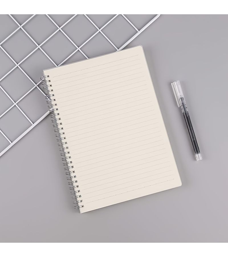 A6 Loose Leaf Grid Notebook Matte Transparent Cover Planner Memo Book PP - Image 5