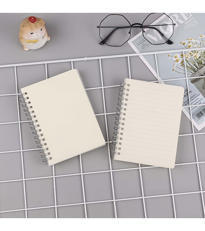 A6 Loose Leaf Grid Notebook Matte Transparent Cover Planner Memo Book PP - Image 3