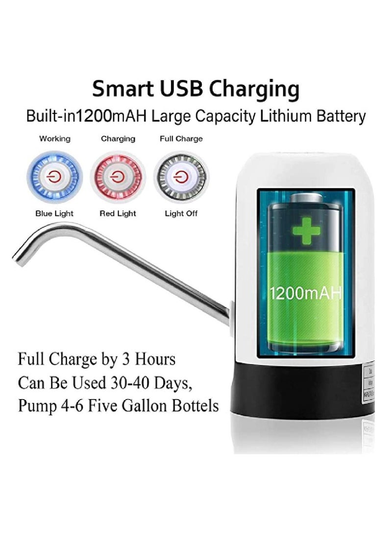 Yuwell Portable USB Charging Electric Pumping Automatic Water Dispenser White/Black - Image 5