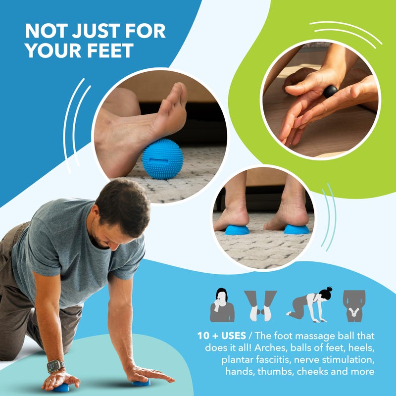 RAD Neuro Ball â€“ Foot Roller & Textured Massage Ball for Myofascial Release, Plantar Fasciitis, Hands & Face â€“ Spiky Therapy Tool for Muscle Relief - Image 3