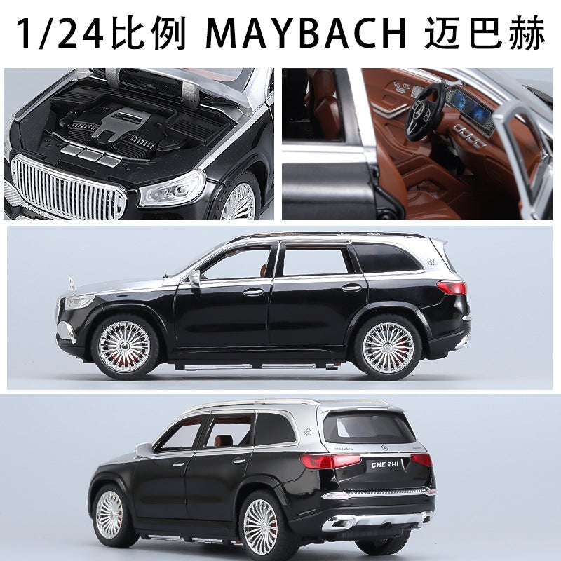 1:24 Mercedes-Benz Maybach Gls600 Alloy Model Car Children'S Toy Car Ornaments Simulation Car Model - Image 4