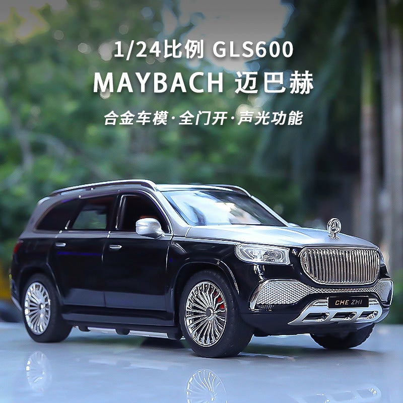 1:24 Mercedes-Benz Maybach Gls600 Alloy Model Car Children'S Toy Car Ornaments Simulation Car Model - Image 2