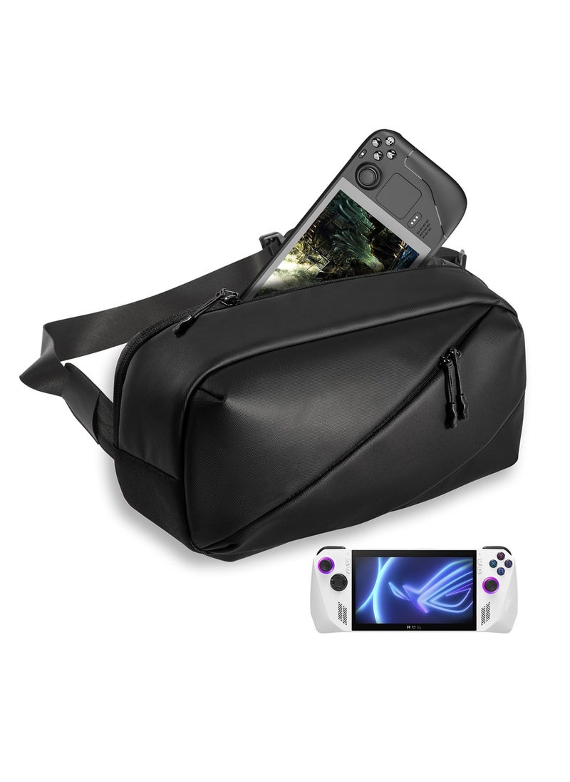 SYOSI - Carrying Case for Steam Deck/ASUS ROG Ally Handheld and Accessories, Storage Bag with Multi-Pockets Fit Console, AC Adapter, Dock Station, Lightweight Bag for Travel - Image 1